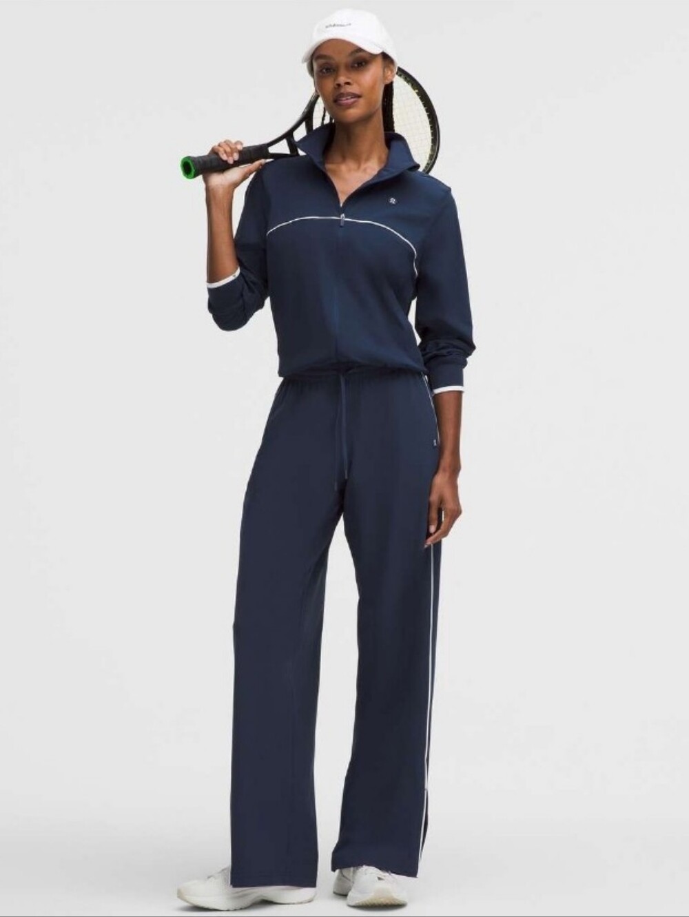 NWt Lululemon athletica court rival pants track size 4 tall 6 club blue navy New